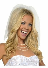 Elegante velo costume - , bianco