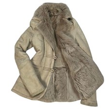 Gucci shearling coat bamboo - gucci,