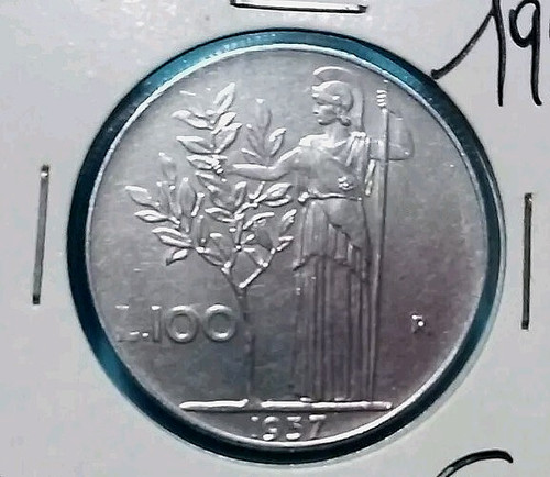 100 lire 1957 - , (2)