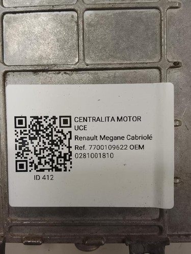 0281001810 centralina motore