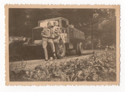 Vecchia foto camion - sw,