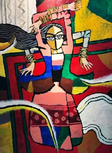 Ballerina salsa quadro - di,