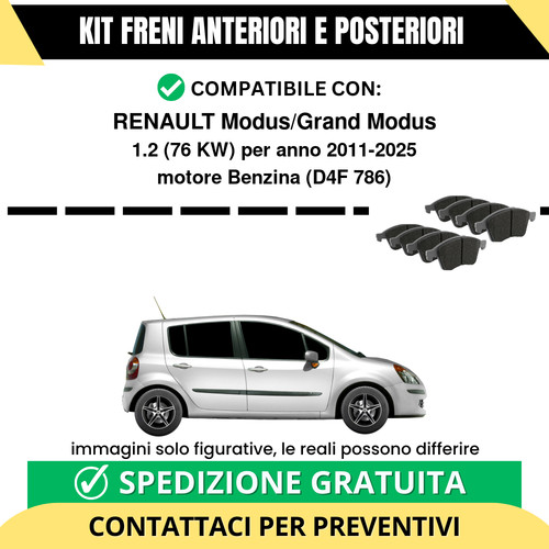 Pastiglie freno ant post - ant, +