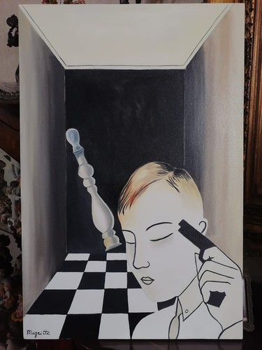 Quadro olio rené magritte - quadro,
