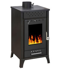 Stufa a legna 15 Kw MG 300 Porta con Vetro e cassetto per cenere L45xp48xh91 cm 
