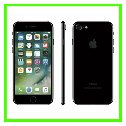 Apple iphone 128gb jet black - 7,