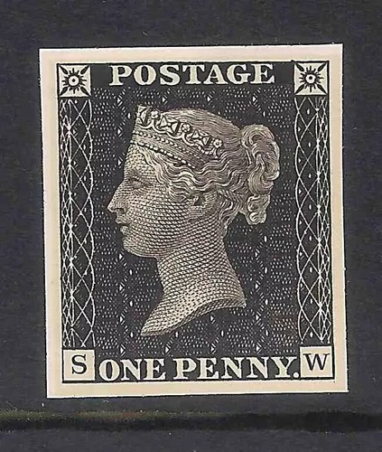 1840 penny black 4 - gb, 1d