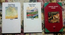 Lotto 3 libri Cesare PAVESE LA LUNA E I FALÒ PAESI TUOI Einaudi POESIE Mondadori