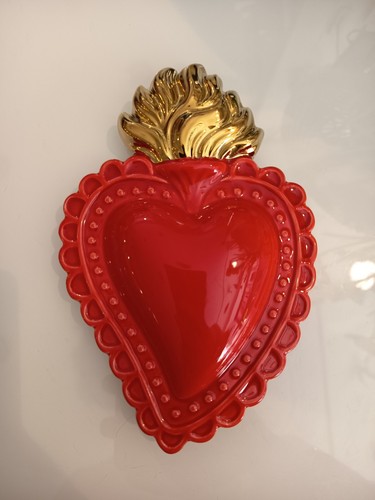 Cuore sacro porcellana - cuore, in
