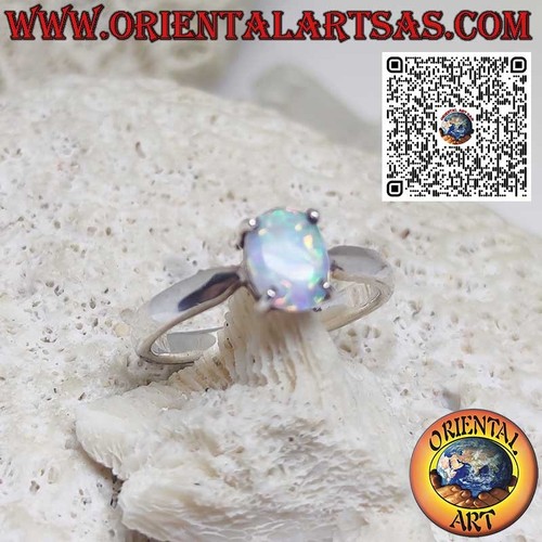 Anello argento 925 - argento, opale