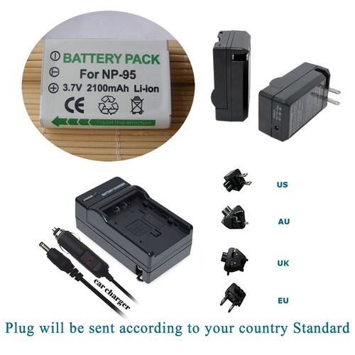 Batteria caricabatterie - np-95, batteria/caricabatterie