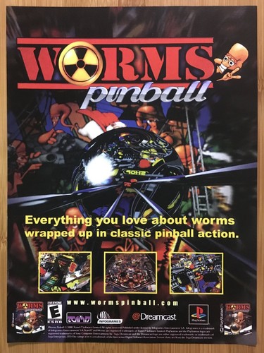 Worms pinball ps1 - worms,