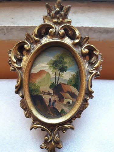 Dipinto olio miniatura - dipinto, ad