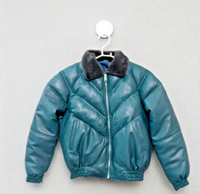 Giacca in vera pelle puffer