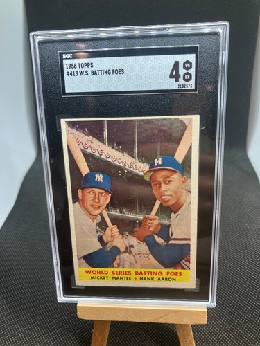 Mickey mantle hank aaron - &,