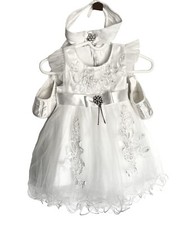 Vestito neonato bianco bambina