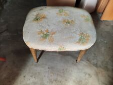 Vecchio Antico Sgabello Puff Poggiapiedi Legno vintage