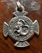 Ciondolo argento 800 Hanussen Drago -Protection -Amuleto -Dragon 