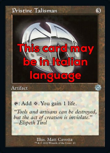 Mtg pristine talisman exc - 43,