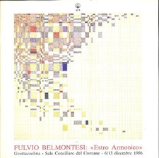 BELMONTESI Fulvio, Fulvio belmontesi. ''Estro Armonico''