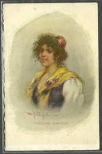 VENEZIA - Costume veneziano - Popolana veneziana- ill. D.G.Angiolini  -- pivz45