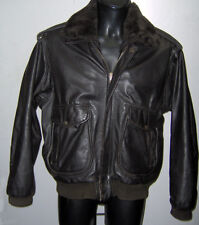 GIUBBOTTO CHIODO VERA PELLE 100% COMBIPEL TG. LARGE COL. TESTA DI MORO USATO