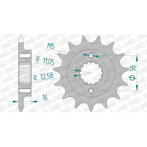 Pignone acciaio per ducati 851 - acciaio,