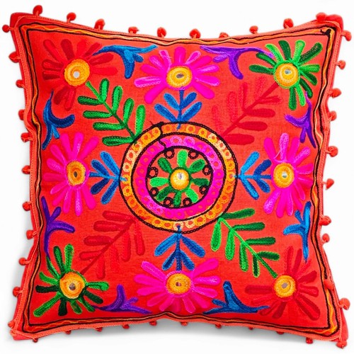 Copricuscino ricamato boho - ricamato,