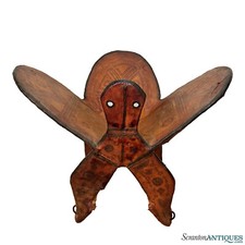 Antique Indian Leather Ornate