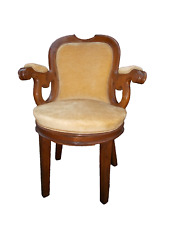 ANTICA POLTRONA GIREVOLE DA BARBIERE