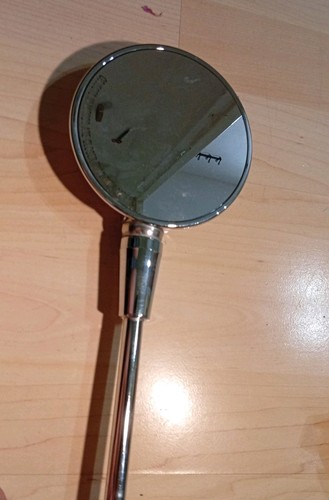 Specchio retrovisore cromato