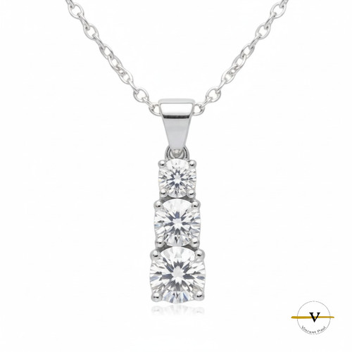 Collana donna trilogy argento - collana,