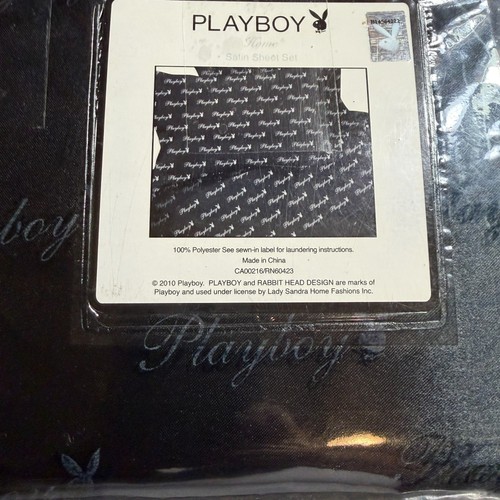 Lenzuola playboy bunny - playboy, nere