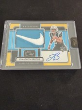 JONATHON BROOKS 08/10 AUTO PATCH RPA NIKE SWOOSH GOLD PANINI ONE FOOTBALL 2024