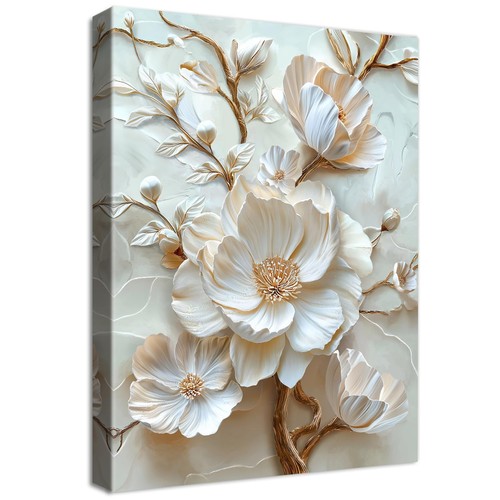 Fiore peonia bianca 3d - di,