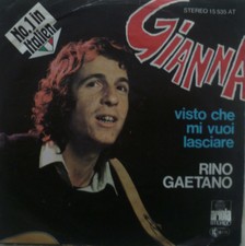 7" 1978 GERMAN PRESS RARE VG++++! RINO GAETANO : Gianna