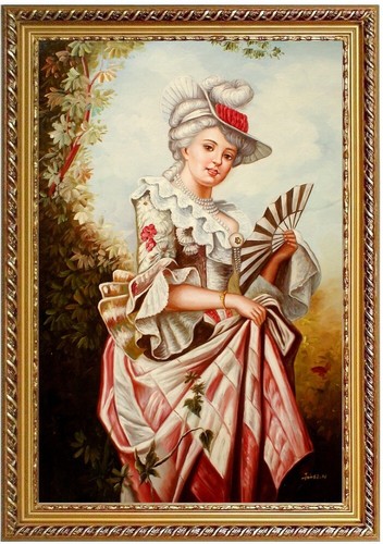 Quadro olio ritratto di - ,