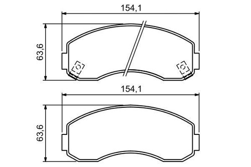 Bosch 0986494314 kit pastiglie - bosch,