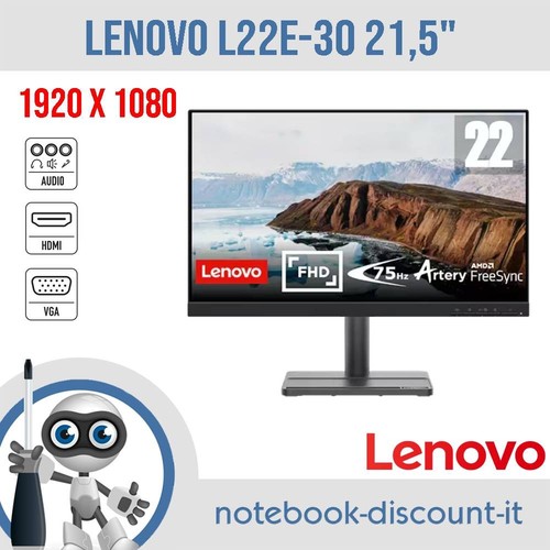 Monitor lenovo l22e schermo - monitor, l22e-30