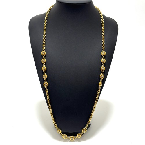Collana lunga chanel oro - collana,