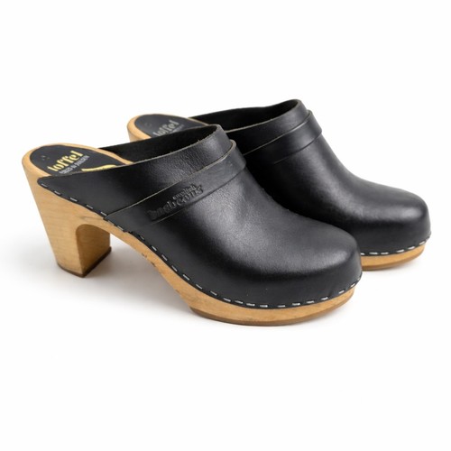 Zoccoli legno con tacco - legno,