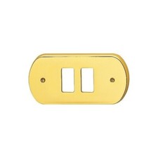 PLACCA COPRINTERRUTTORE OTTONE