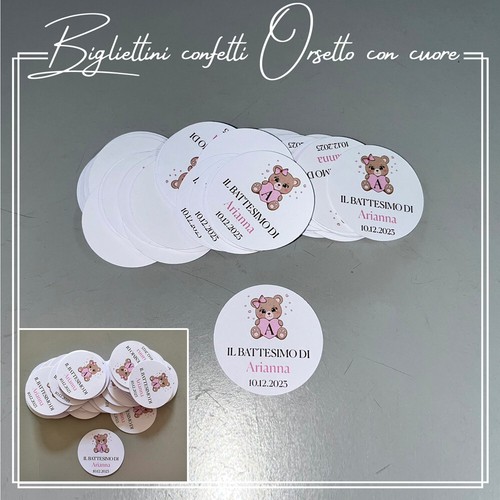 Biglietti tag confetti - biglietti/tag, per