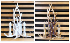 Applique da parete corna cervo