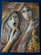 Formella in ceramica a
