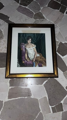 Dipinto epoca ritratto di - d'epoca,