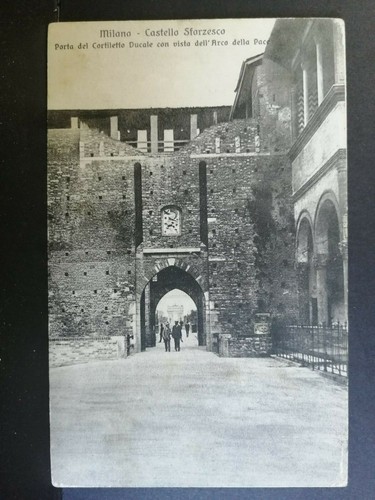 Cartolina milano castello - milano,