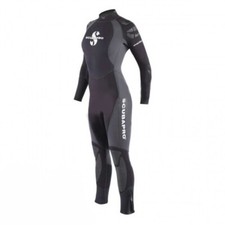 SVENDITA - MUTA SCUBAPRO EVERFLEX STEAMER 5/4mm CERNI. DORSALE DONNA Tg. M/40