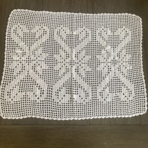 Centrino cotone bianco