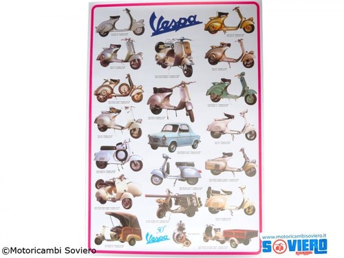 Poster modelli vespa - poster,